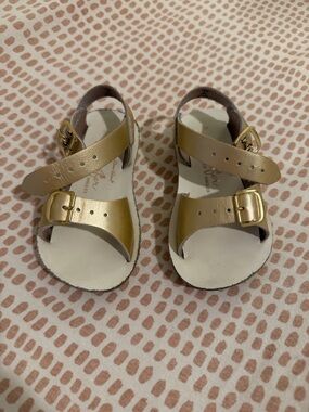 Classic Gold Buckle Sandals for Kids